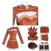Christmas Reindeer Cosplay Costume With Fuzzy Material For Holiday Parties