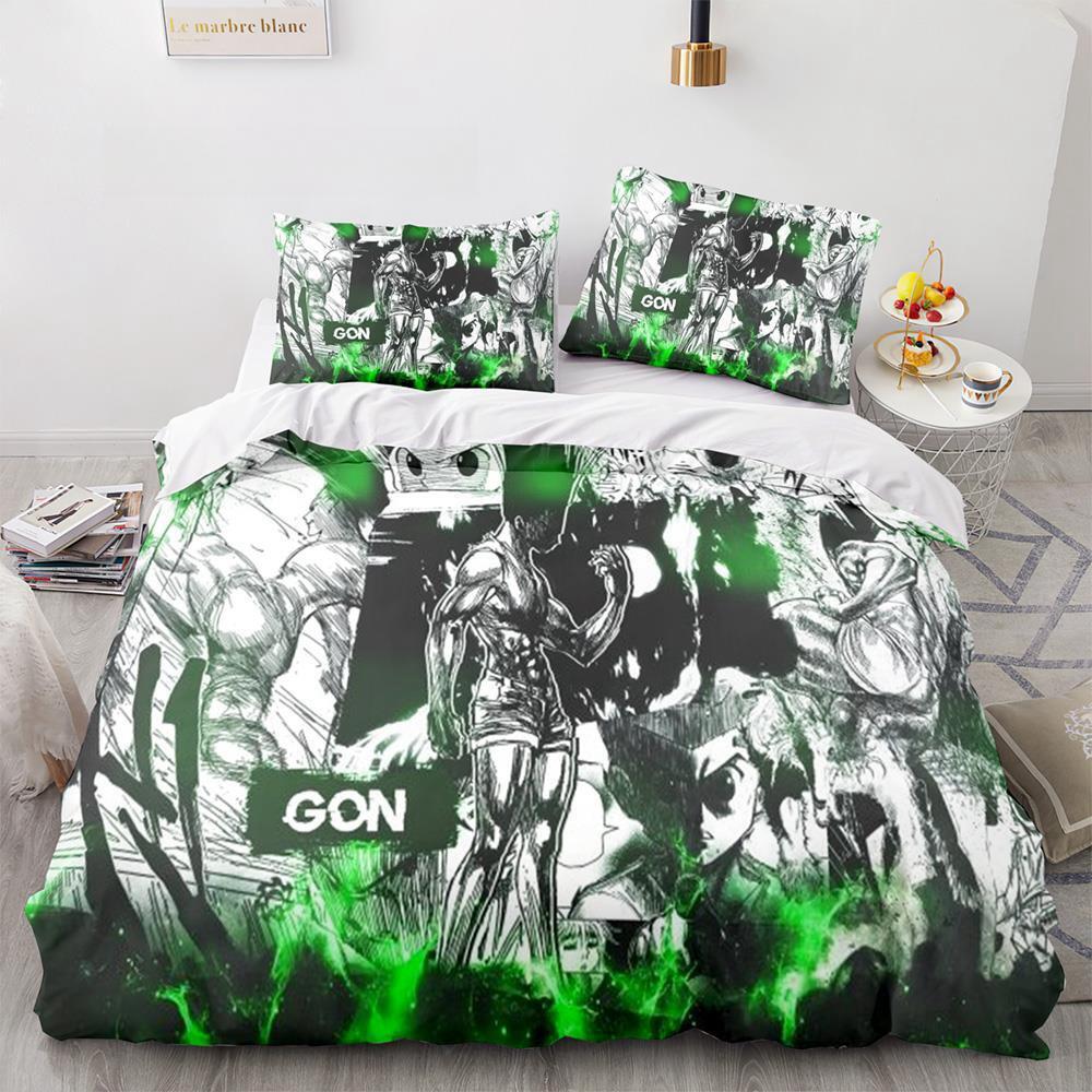 Hunter × Hunter Bedding Set Single Twin Full Queen King Size Bed Set Adult Kid Bedroom Duvet cover Sets 3D Print Anime Bed Sheet