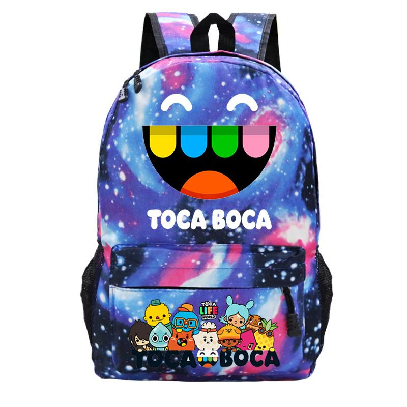 Toka Life World Printed Travel Bag 2023 Cross-border New Casual Backpack