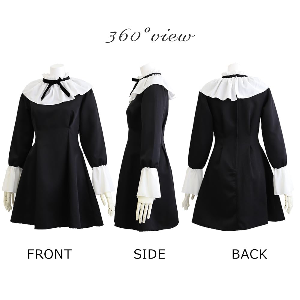 Halloween Cosplay Kostüm Mini Nonnenkostüm für Damen Erwachsene [BrightLala] - - - cos057-XL