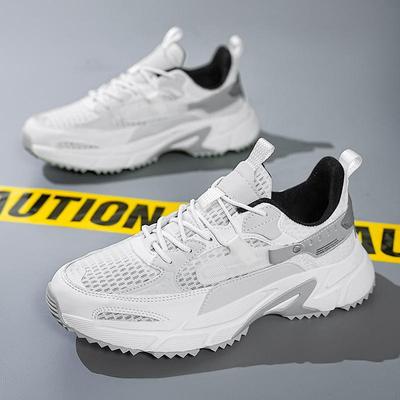 Chaussures décontractées tendance polyvalentes pour hommes, chaussures de papa en maille respirante, grande taille, nouvelles chaussures de voyage, chaussures de sport légères et à la mode