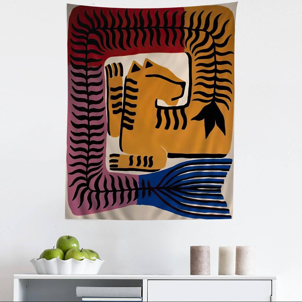 Ancient Egypt Colorful Abstract Nordic Hanging Bohemian Tapestry Hanging Tarot Hippie Wall Rugs Dorm Japanese Tapestry 100X70CM