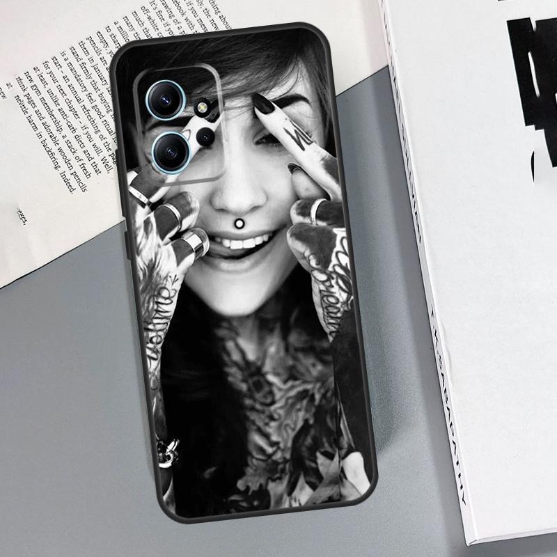 Middle Finger Girl Case For Xiaomi Redmi Note 14 13 10 11 12 15 Pro Plus Cover For Redmi 15C 15 13C 12C 14C 10C