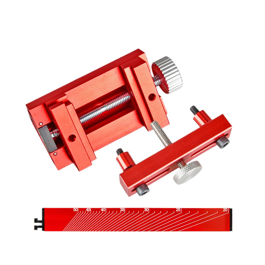 Aluminum Alloy Knife Sharpener With Sharpening Angle Fixture Stable Double Roller Sharpening Tool Black