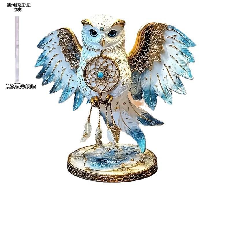 Owl Desktop Ornament, Bird Theme Home Decoration, for Indoor Table Bookshelf, Home Tabletop Decorations, Nurseries, Home Desk Living