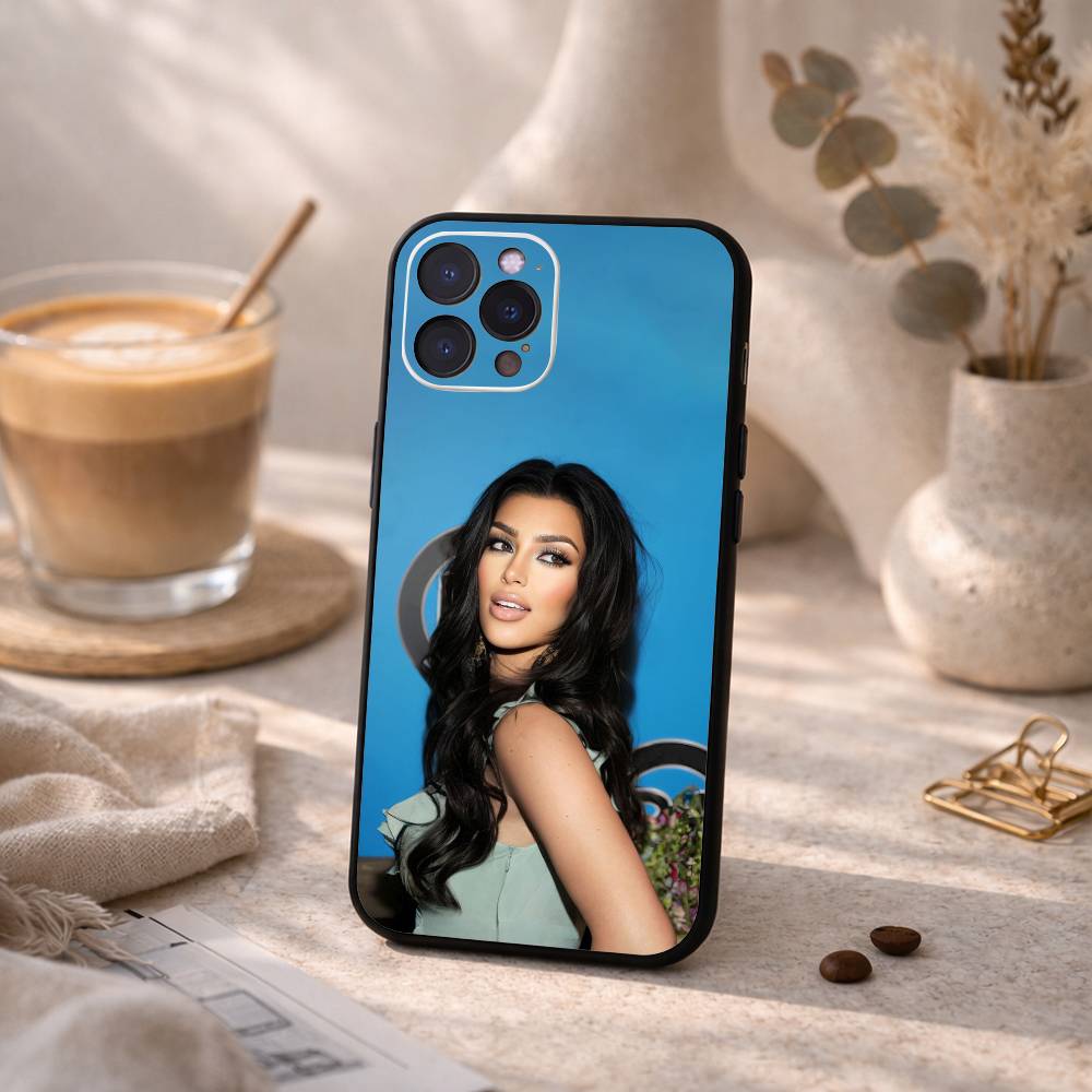 K-Kim K-Kardashian Phone Case For iPhone17,16,15,14,13,12Plus,Pro Max,XS,5G Soft Silicone Black Cover iPhone11PROMAX