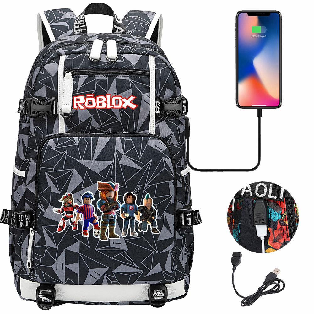 Game World USB Large Capacity Teen Student School Bag Men's and Women's Leisure Travel Backpack