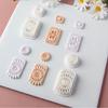 Plastic Bohemian Flower Earring Molds Polymer Clay Tools Reusable Mould For Handmade Jewelry Creations