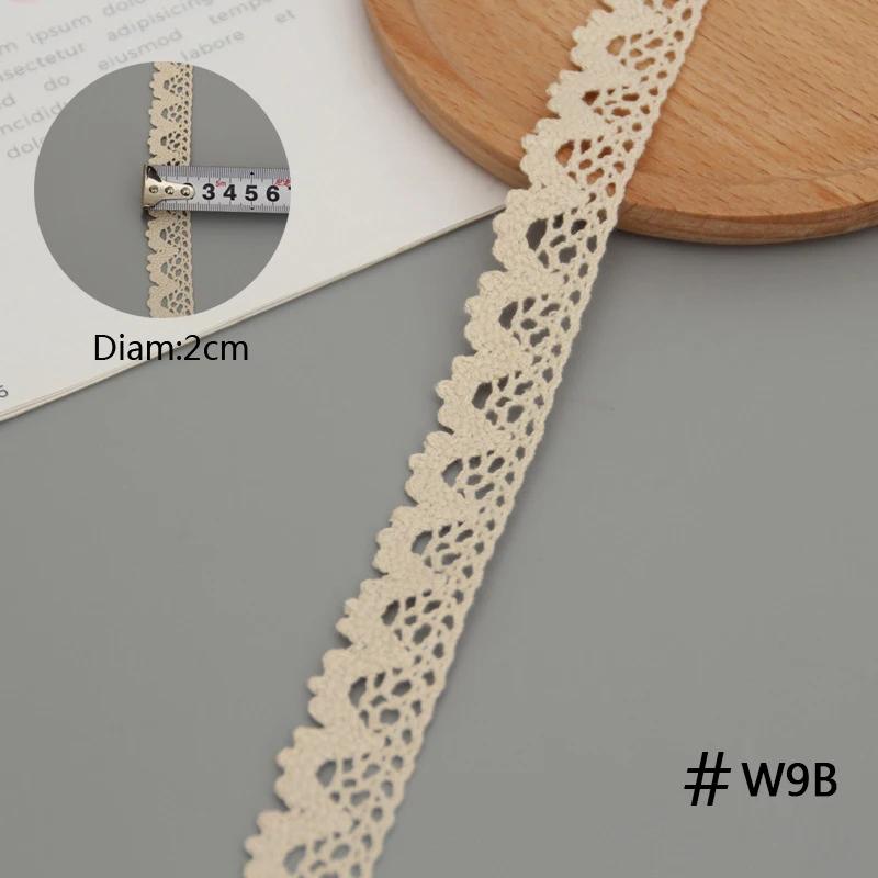 1/5M Vintage Ribbon Cotton Lace Trim Ribbon Craft Lace Crochet Sewing Lace Fabric DIY Gift Wrapping Wedding Scrapbooking Decor