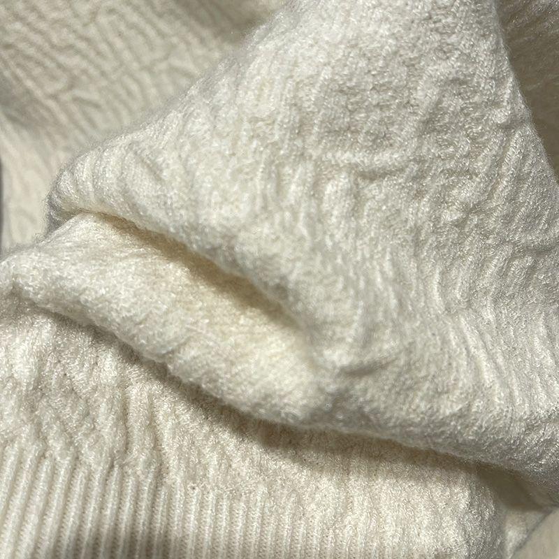 Elegant Knitted Top for Women Autumn and Winter Half-high Collar Versatile Sweater Fashionable