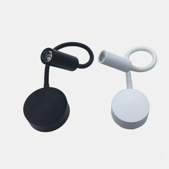 3W Flexible Hose Lamp Bedroom Bedside LED Wall Hotel Reading Adjustable Light