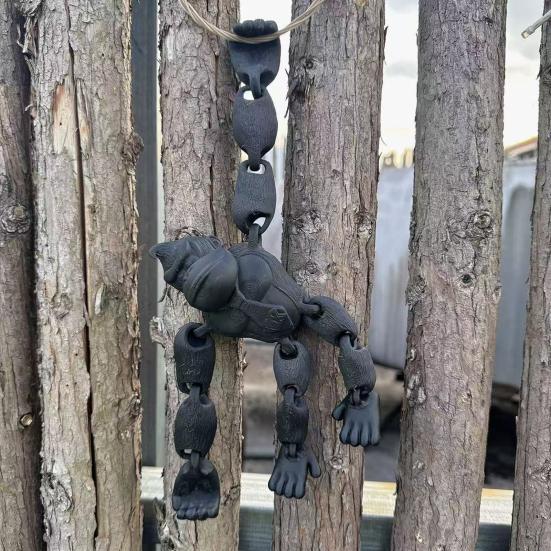 3D Printed Gorilla Toy Flexible Articulated Gorilla Model with Movable Joints Collectible Figurine for Desk