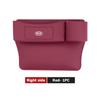 For KIA Leather Car Seat Crevice Storage Box Seat Slit Gap Organizer Bag K5 K2 Rio Optima Sportage Venga Sorento Stonic ForteZF8