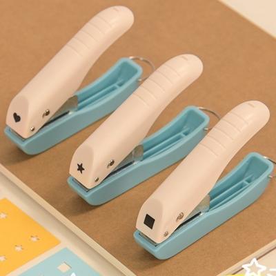 Press-Type Page Punch Embosser Labor-Saving Circle Heart Shape Hole Punch Star Shape Single Hole Paper Puncher Craft Projects