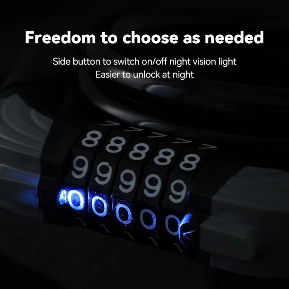 1200MM Fahrrad-Zahlenschlosskabel ABS mit Stahldraht Stahlkabel-Schloss Fahrradzubehör