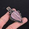Rose Quartz Jewelry, 999 Copper Wire Wrapped Pendant Handmade Gemstone Jewelry, Gifts For Wife Brand New Pendant