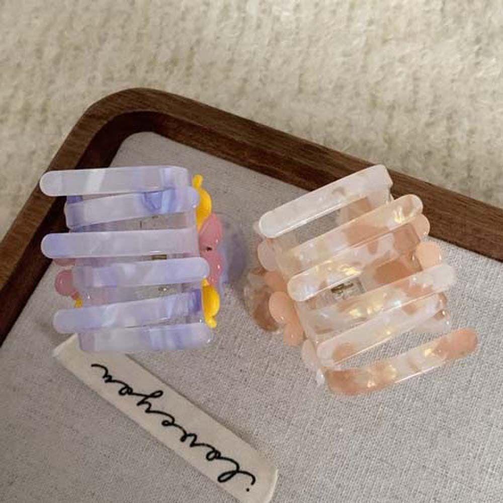 Crystal Small Acetate Hair Claw Acetic Acid Zircon Hairgrip Ins Flower Hair Clip Party