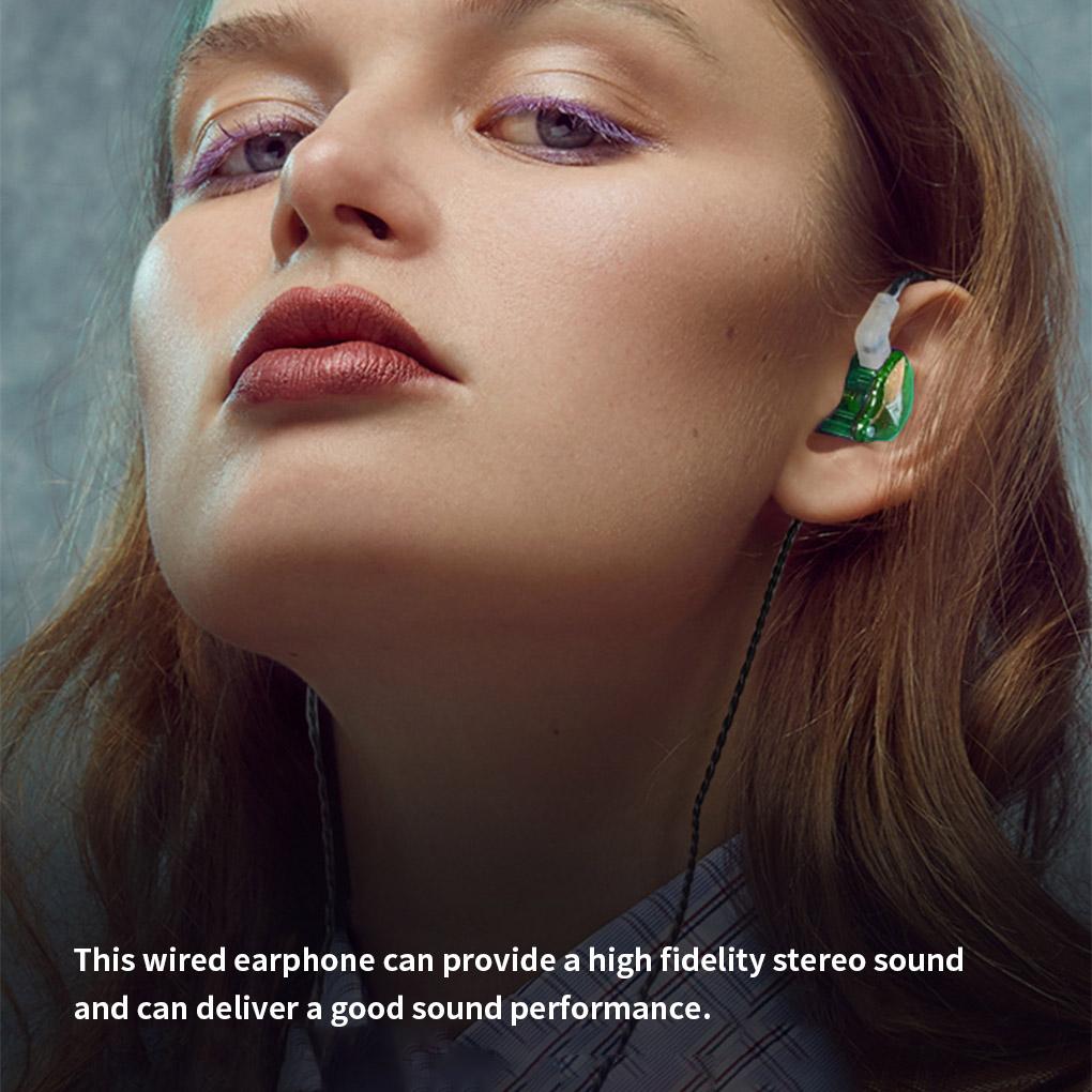 Wired Earphone In-ear Type Gaming Headphone Stereo Sound Headset with Detachable HiFi Stereo Sound Headset with Microphone