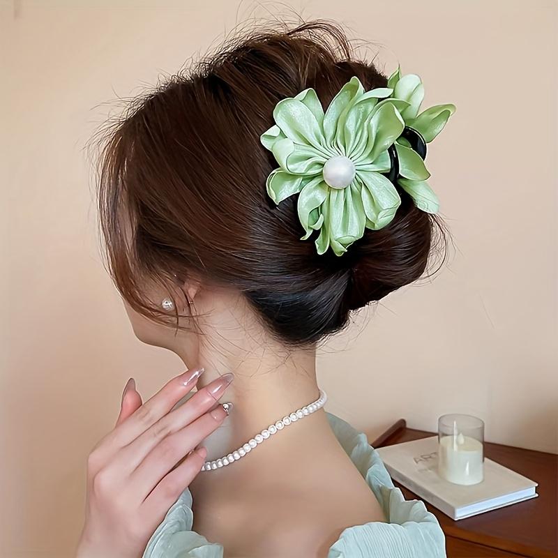 1PcVintage Pearl Flower Hair Clip Suitable All Seasons,versatile Daily Use,fashionable Exquisite, with A Stable Grip on The Hair