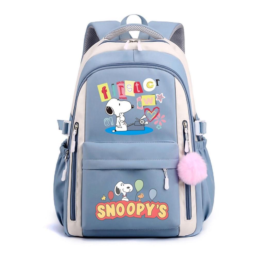 Large Capacity Schoolbag with Shoulder Strap; Student Three-piece Pencil Case Set