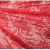 3 Meters Eyelash Lace Fabric,White Black Two-tone Eyelash Lace Trim Soft Red Skin Tone French Bilateral Flower Lace Fabric 150CM