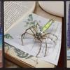 1 Conjunto de Quebra-Cabeças 3D Insetos Cyberpunk Montagem Criativa Feito à Mão Quebra-Cabeças de Metal Diy Aranha Mecânica Kit de Modelo de Metal