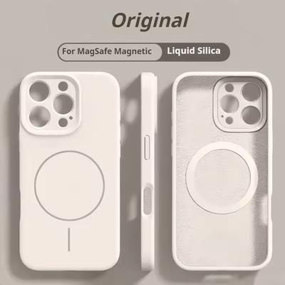 High Quality Liquid Silicone For Magsafe Case For iPhone 17 16 15 14 13 12 Pro Max Plus Magnetic Wireless Charger Fundas Protector Cover