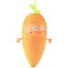 Carrot Squeeze Toy,Highly Simulated Solid Color Luminous Carrot Shape Squeeze Toys for Children - Random Color.