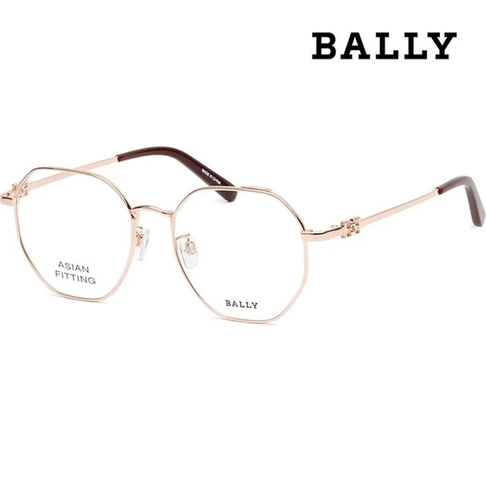 Bally Eyeglass Frames BY5054D 033 Gold Metal Frames Men Women