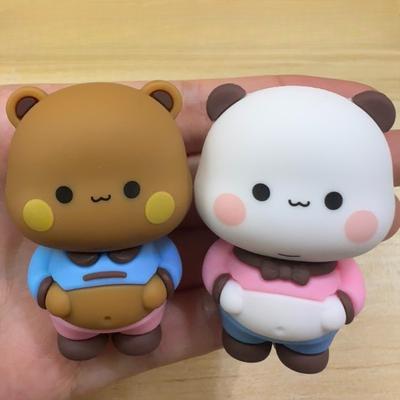 Cute Bubu Dudu Desktop Ornaments Yier Panda Bear Anime Figures Car Accessories Home Decoration Home Decor Cartoon Figurines