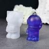 Astronaut Shaped Keychain Casting Silicone Mold Astronaut Molds Keychain Molds For Epoxy Resin With Hole