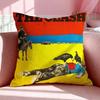 Band T-The Clash Cushion Cover Breathable Linen Pillowcase Summer Odorless Eco-Friendly Invisible Zipper Washable