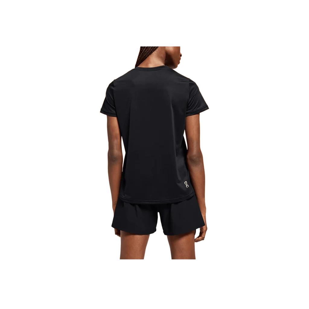 On Plain Logo Printed Pullover Short Sleeve T-Shirt Women Tops Black 1WE10580553