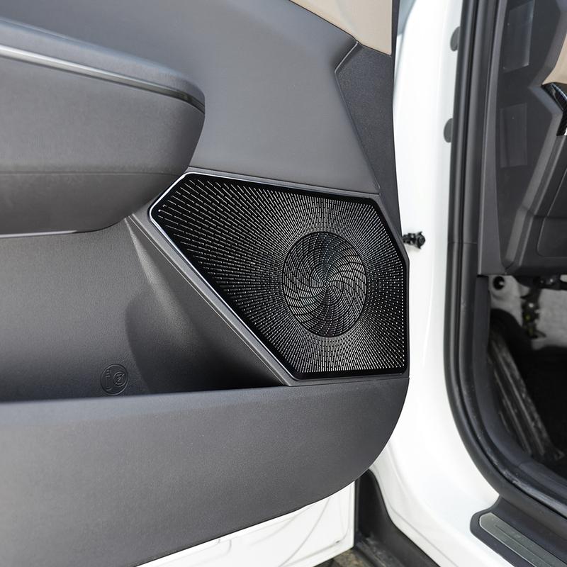 For KIA EV5 2024 2025 LHD/RHD Car Door Speaker Horn Protective Covers Interior Trim Accessories Stainless Steel Material