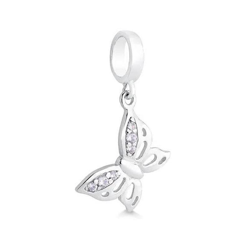 Fine Copper Bees Butterflies Dragonfly Bird Pandent Fit Original Bracelets Accessories Women Diy Jewelry Gift Dangle Trinket