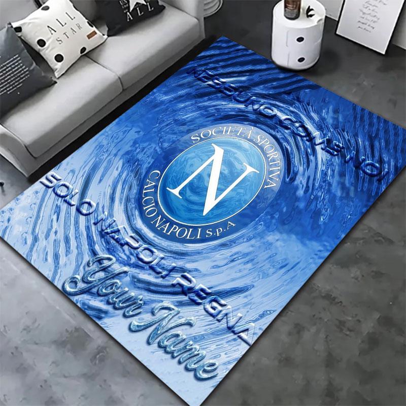 SSC Napoli Custom Name Carpet Rug for Living Room Bedroom Home Sofa Decoration,Kids Play Non-slip Floor Mat