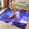 Office Carpet Genshin Impact Fantasy Anime Character Design for Desk Chair Protection, Gaming Room D
