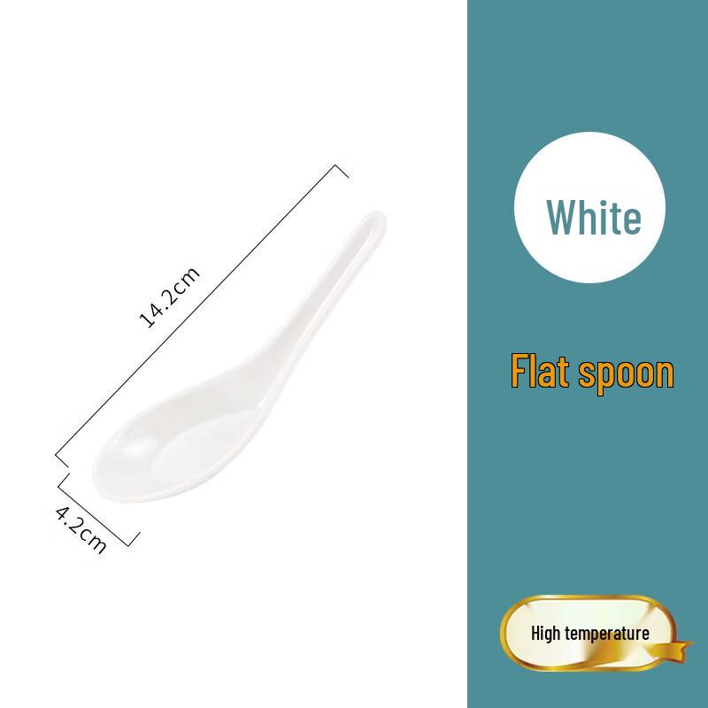 Yangge Melamine Anti-Drop Rice & Soup Bowls with Spoons, 5-Pack