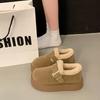 Cotton Shoes, Thickened Snow Boots, Warm Ankle Boots, Thick-soled Height-increasing Cotton Boots, Versatile Boots