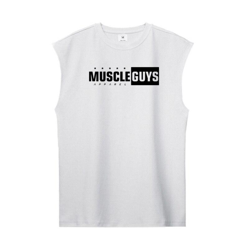 

Muscleguys Профессия Бодибилдинг Одежда для спортзала Мужские тренировочные майки MuscleGuys Мужские жилеты для фитнеса MUSCLEGUYS Майка с принтом дышащая XXL белый