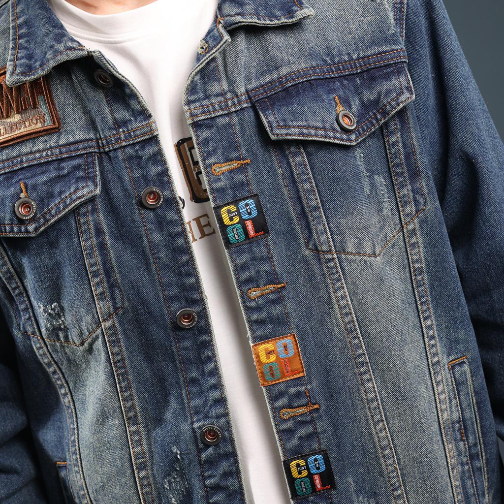 Xintang Menswear | 2025 Men's Trendy American Denim Jacket - Versatile Spring/Autumn Workwear, Casual Outerwear