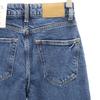 Unused ZARA Tapered Denim Pants 32 Wash Blue Jeans Women Used