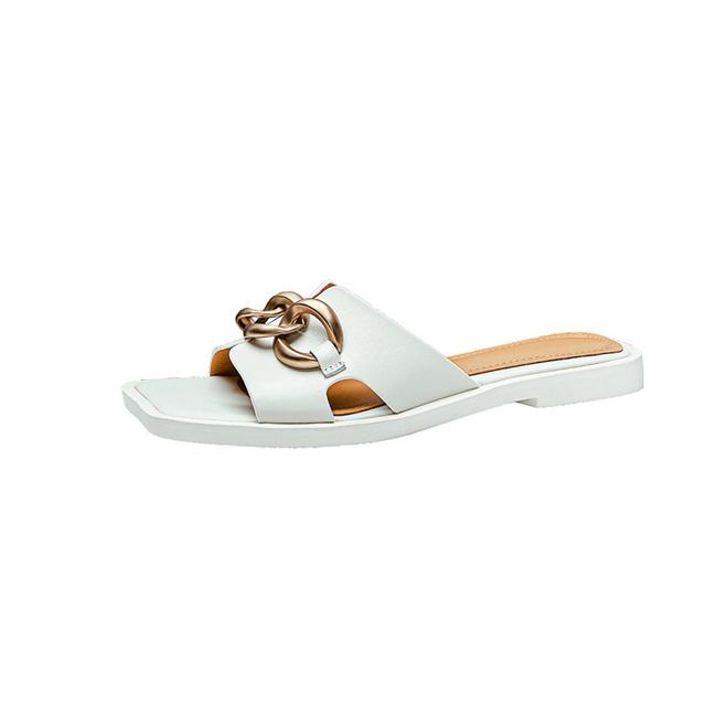 Neue Sommer Sandalen Moderne Hausschuhe Damen Schuhe Flach Mit Absatz Mode Schuhe Damen Solide Damen Hausschuhe Designer Rutschen