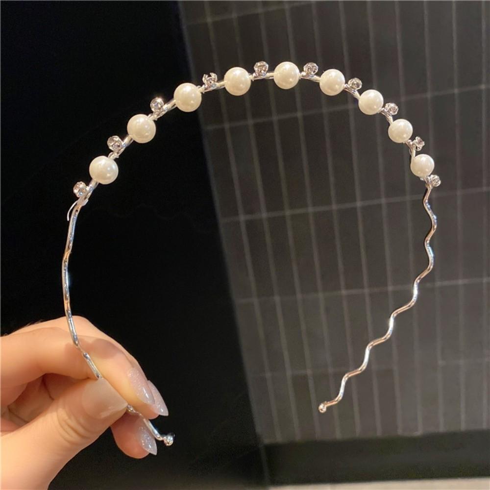 Sweet Hair Band Pearl Hair Hoop Headwear Headband  Hair Accessories
