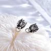 Gothic Wolf Head Earrings Animal Ear Studs Halloween Earrings Stud Earrings