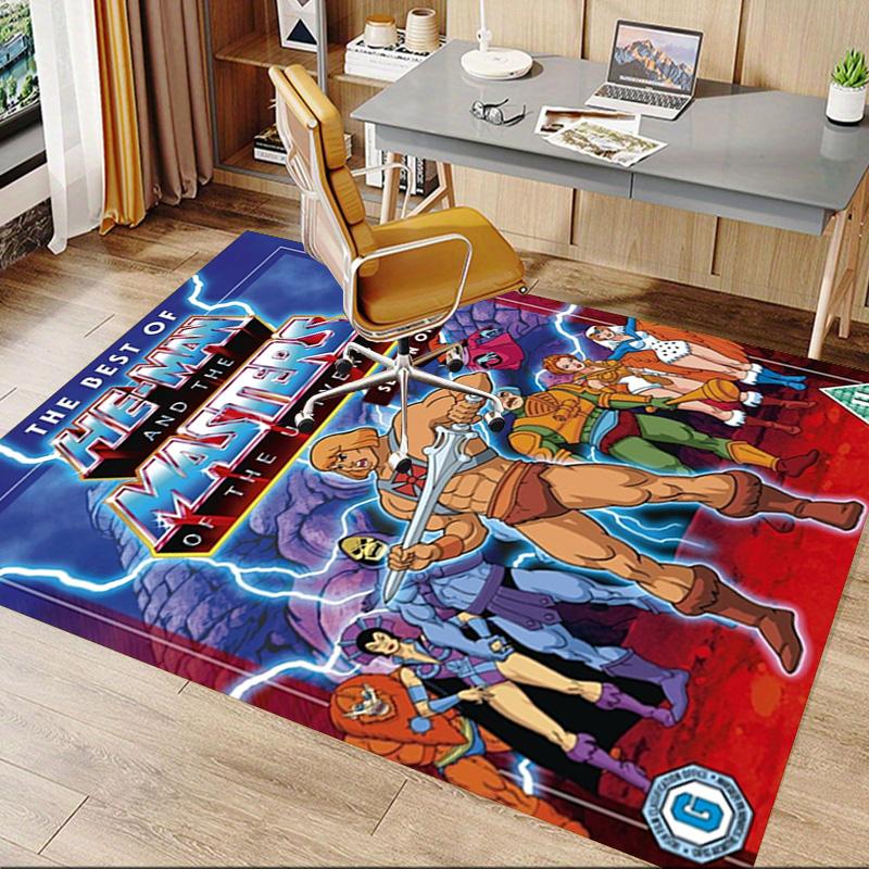 Heman Masters Universe Season One Carpet For Playroom Bedroom Living Room Sofa Home Decorkids Game Area Rug Nonslip Floor Mat