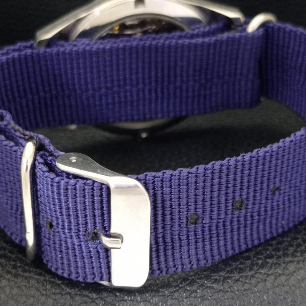 VINTAGE HMT JANATA HAND-WINDING INDIAN MENS BLUE COLOR DIAL WATCH a702058-5 R208-a702058