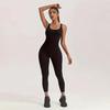 European & American Seamless Plus Size One-Piece Yoga Suit for Women - Slimming, Tummy Control, Running & Sports Fitness Wear