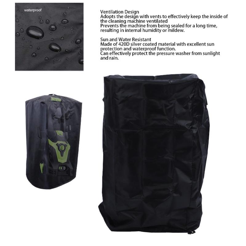 Outdoor Pressure Washer Cover Waterproof Dustproof Power Washer Protective Cover With Handle For Electric High Pressure Cleaner