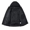Kelme Men's Long Padded Hooded Coat for Outdoor Training, Fall/Winter (Black, L)